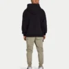 Herren-Label-Hoodie – schwarz