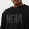 Herren-Label-Langarm-T-Shirt – schwarz Herren-Label-Langarm-T-Shirt – schwarz