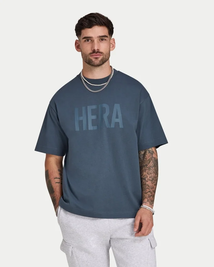 Herren-Label-T-Shirt in Oversize-Passform Herren-Label-T-Shirt in Oversize-Passform