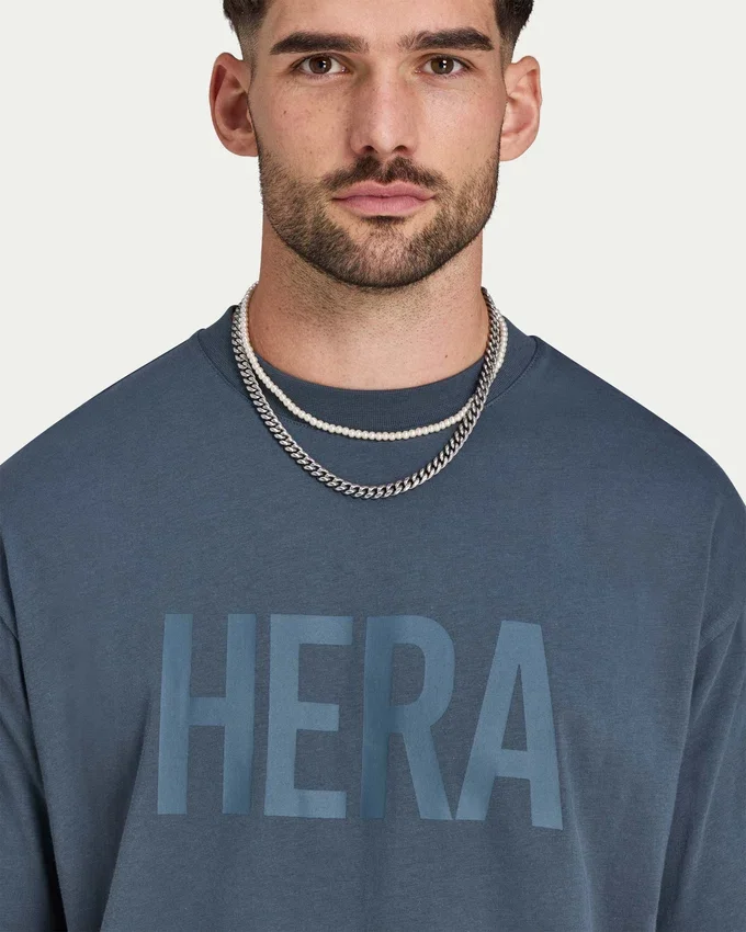 Herren-Label-T-Shirt in Oversize-Passform Herren-Label-T-Shirt in Oversize-Passform