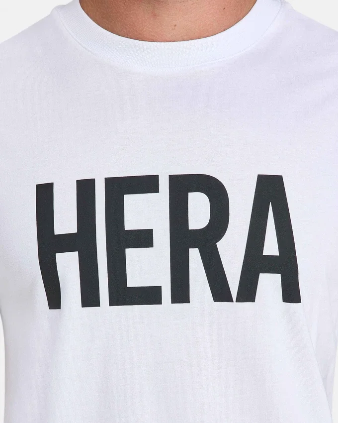 Herren-Label-T-Shirt in Regular-Fit – Weiß Herren-Label-T-Shirt in Regular-Fit – Weiß