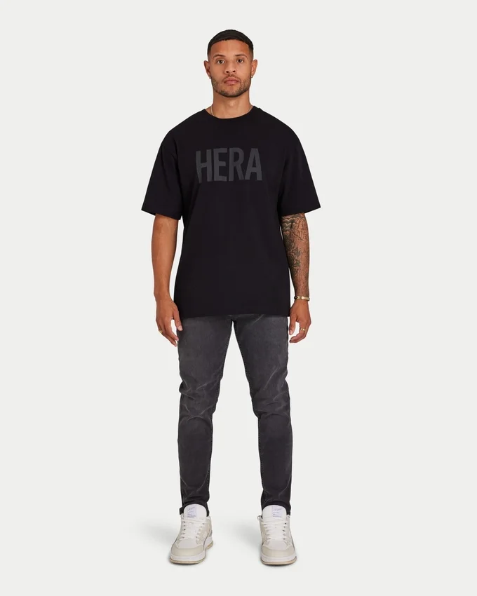 Herren-Label-T-Shirt – schwarz Herren-Label-T-Shirt – schwarz
