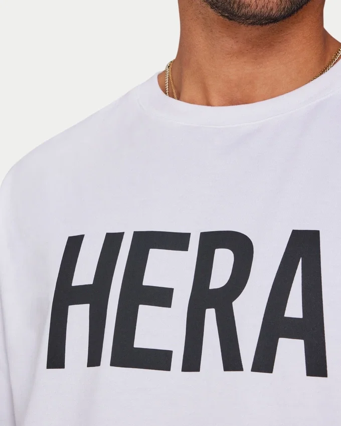 Herren-Label-T-Shirt – Weiß Herren-Label-T-Shirt – Weiß