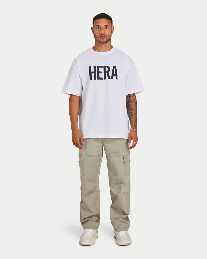 Herren-Label-T-Shirt – Weiß Herren-Label-T-Shirt – Weiß