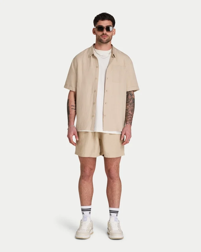 Herren-Leinenshorts Herren-Leinenshorts