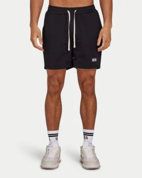 Herren-Mesh-Shorts – schwarz