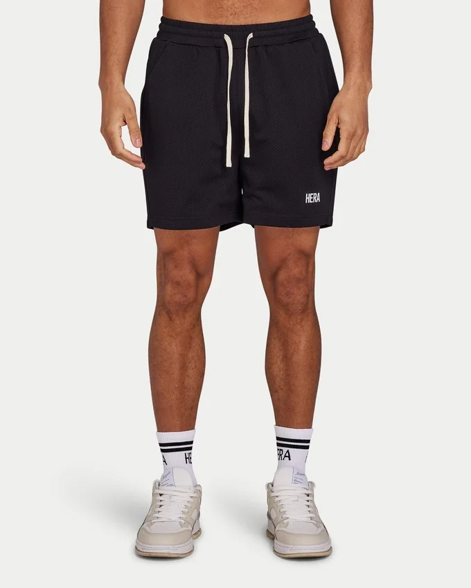Herren-Mesh-Shorts – schwarz Herren-Mesh-Shorts – schwarz