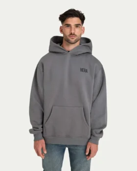 Herren-Oversize-Hoodie „Staple“ – Anthrazitgrau