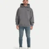 Herren-Oversize-Hoodie „Staple“ – Anthrazitgrau