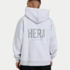 Herren-Oversize-Hoodie „Staple“ – grau meliert
