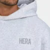 Herren-Oversize-Hoodie „Staple“ – grau meliert