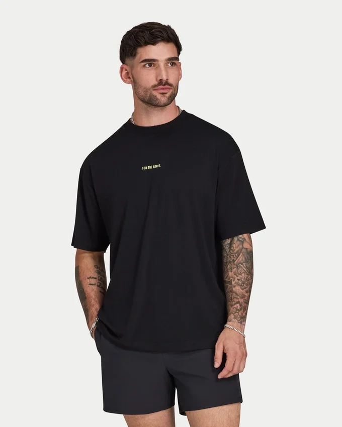 Herren-Oversize-T-Shirt „For the Brave“ Herren-Oversize-T-Shirt „For the Brave“