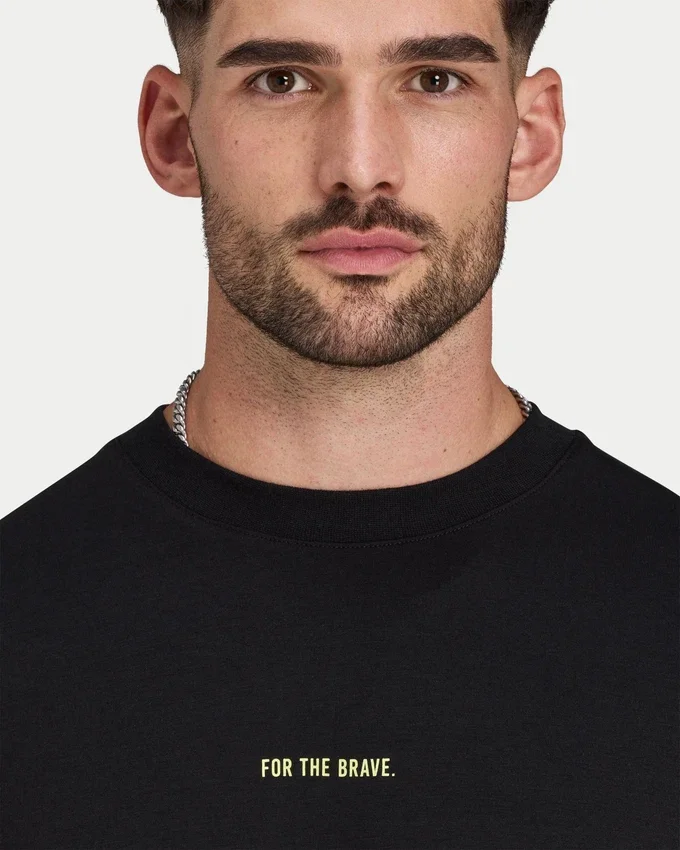 Herren-Oversize-T-Shirt „For the Brave“ Herren-Oversize-T-Shirt „For the Brave“
