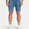 Herren-Shorts in Slim-Fit – Mittelblau Herren-Shorts in Slim-Fit – Mittelblau