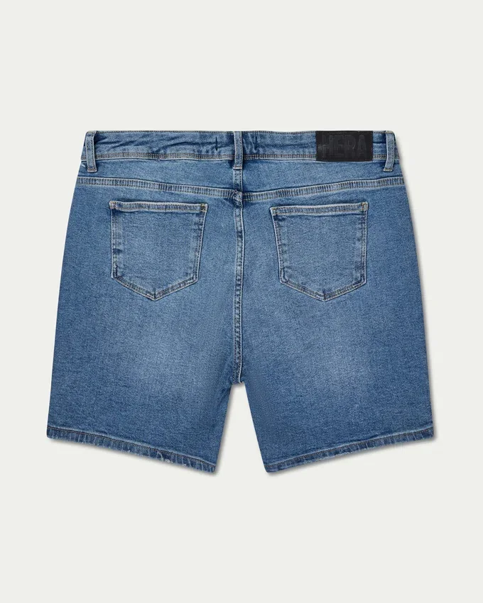 Herren-Shorts in Slim-Fit – Mittelblau Herren-Shorts in Slim-Fit – Mittelblau