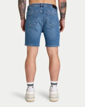 Herren-Shorts in Slim-Fit – Mittelblau