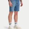 Herren-Shorts in Slim-Fit – Mittelblau Herren-Shorts in Slim-Fit – Mittelblau