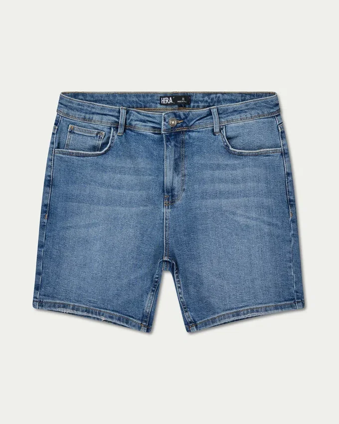 Herren-Shorts in Slim-Fit – Mittelblau Herren-Shorts in Slim-Fit – Mittelblau