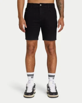 Herren-Shorts in Slim-Fit – schwarz