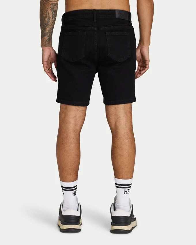 Herren-Shorts in Slim-Fit – schwarz Herren-Shorts in Slim-Fit – schwarz