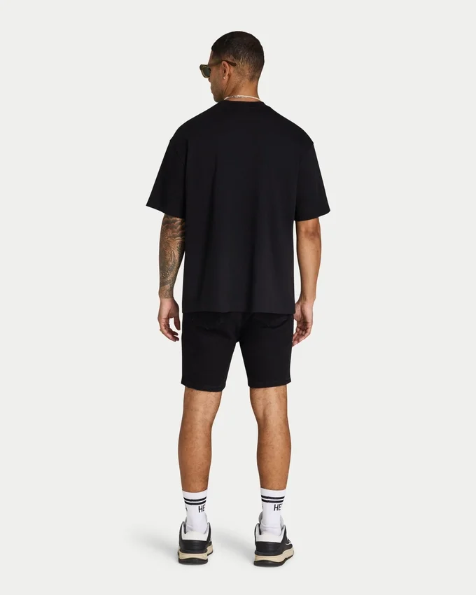 Herren-Shorts in Slim-Fit – schwarz Herren-Shorts in Slim-Fit – schwarz