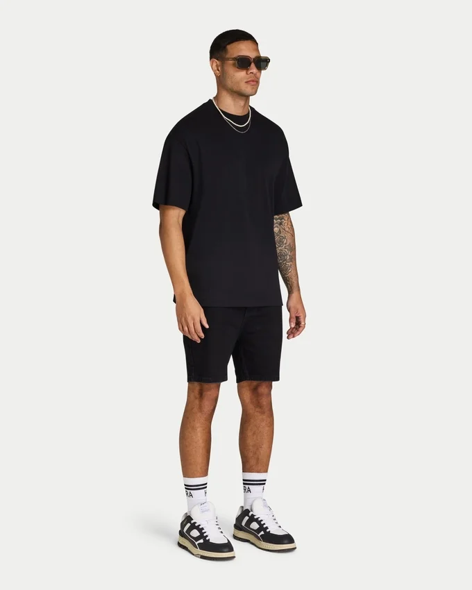 Herren-Shorts in Slim-Fit – schwarz Herren-Shorts in Slim-Fit – schwarz