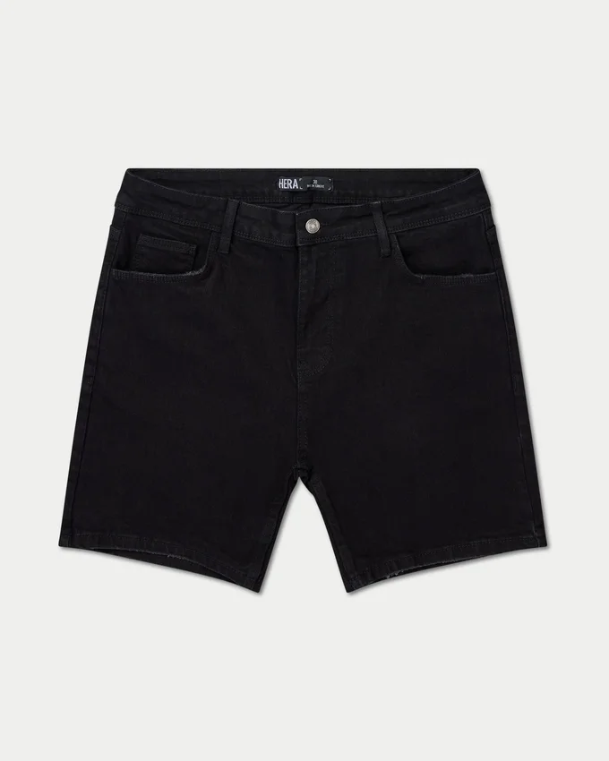 Herren-Shorts in Slim-Fit – schwarz Herren-Shorts in Slim-Fit – schwarz