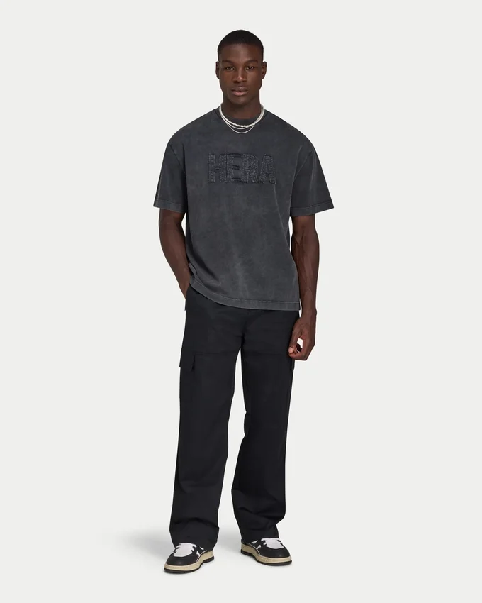 Herren-Signature-T-Shirt in charakteristischer Washed-Optik und Oversize-Passform Herren-Signature-T-Shirt in charakteristischer Washed-Optik und Oversize-Passform