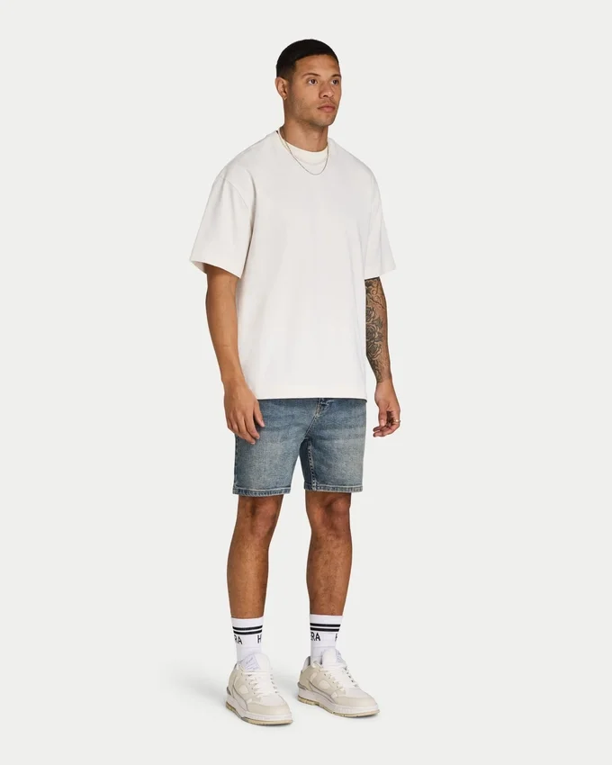 Herren-Slim-Fit-Shorts – Blue Sand Herren-Slim-Fit-Shorts – Blue Sand