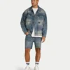 Herren-Slim-Fit-Shorts – Blue Sand Herren-Slim-Fit-Shorts – Blue Sand