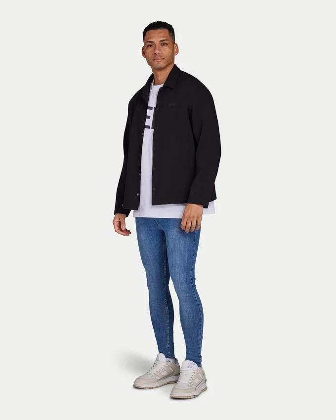 Herren-Spray-On-Jeans – Mittelblau Herren-Spray-On-Jeans – Mittelblau