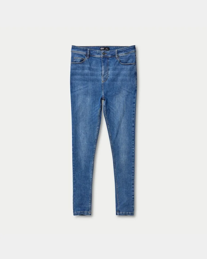 Herren-Spray-On-Jeans – Mittelblau Herren-Spray-On-Jeans – Mittelblau