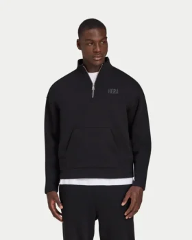Herren-Sweatshirt „Staple“ in Oversize-Passform mit ¼-Reißverschluss