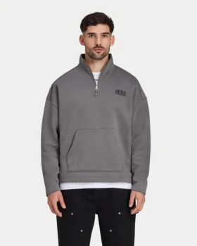 Herren-Sweatshirt „Staple“ in Oversize-Passform mit ¼-Reißverschluss