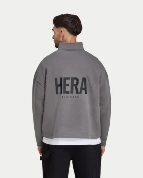 Herren-Sweatshirt „Staple“ in Oversize-Passform mit ¼-Reißverschluss