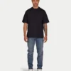 Herren-T-Shirt „Blank“ in Oversize – schwarz