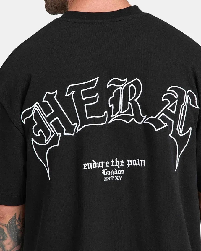Herren-T-Shirt „Endure“ in Heavyweight-Ausführung und Oversize-Passform Herren-T-Shirt „Endure“ in Heavyweight-Ausführung und Oversize-Passform