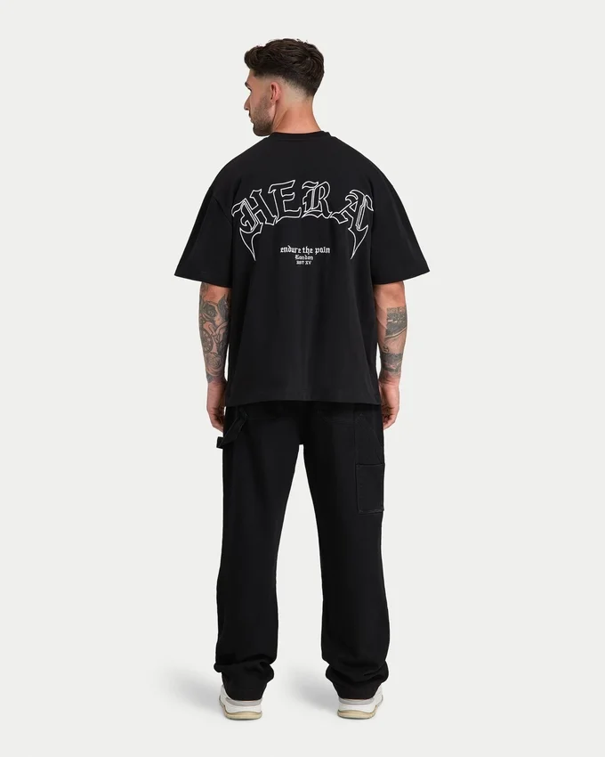 Herren-T-Shirt „Endure“ in Heavyweight-Ausführung und Oversize-Passform Herren-T-Shirt „Endure“ in Heavyweight-Ausführung und Oversize-Passform