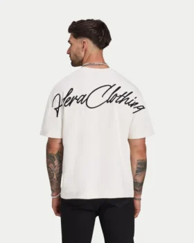 Herren-T-Shirt „Script“ in schwerer Ausführung