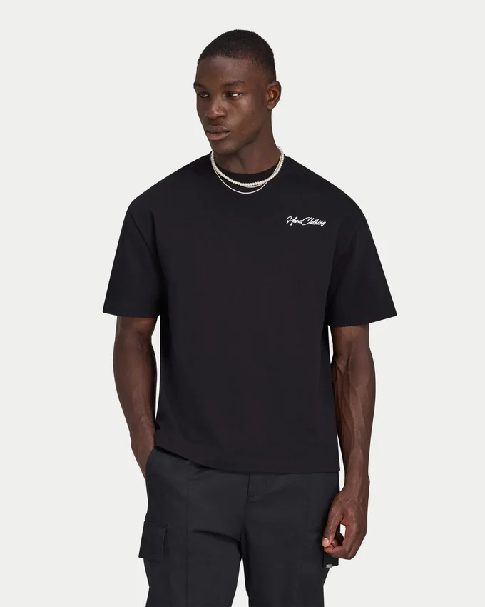 Herren-T-Shirt „Script“ in schwerer Ausführung Herren-T-Shirt „Script“ in schwerer Ausführung