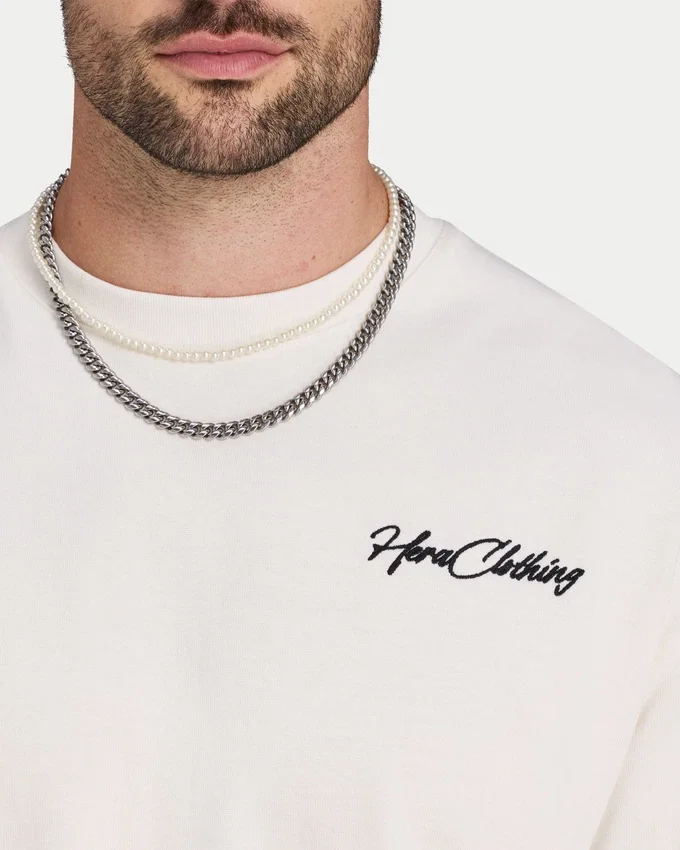 Herren-T-Shirt „Script“ in schwerer Ausführung Herren-T-Shirt „Script“ in schwerer Ausführung