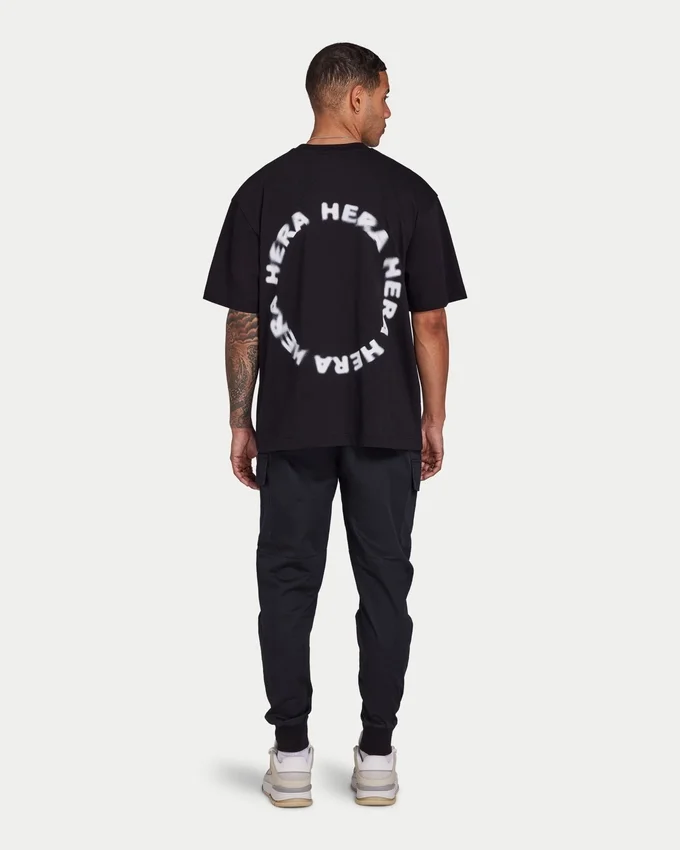 Herren-T-Shirts | Motion Oversized-T-Shirt – Schwarz Herren-T-Shirts | Motion Oversized-T-Shirt – Schwarz
