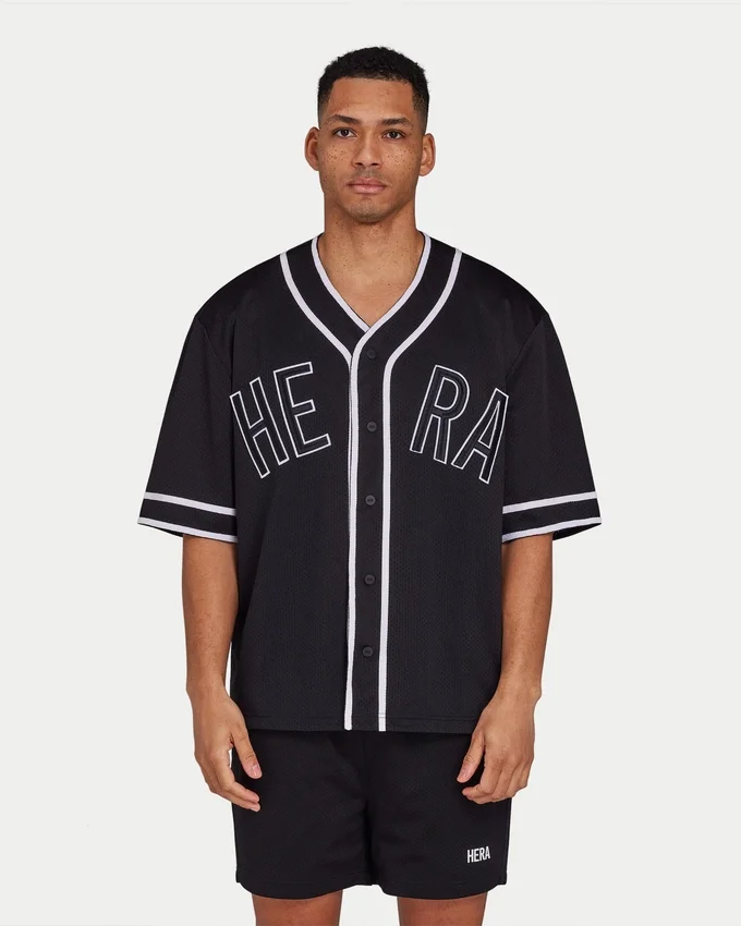 Herren-Varsity-Mesh-Jersey – schwarz Herren-Varsity-Mesh-Jersey – schwarz