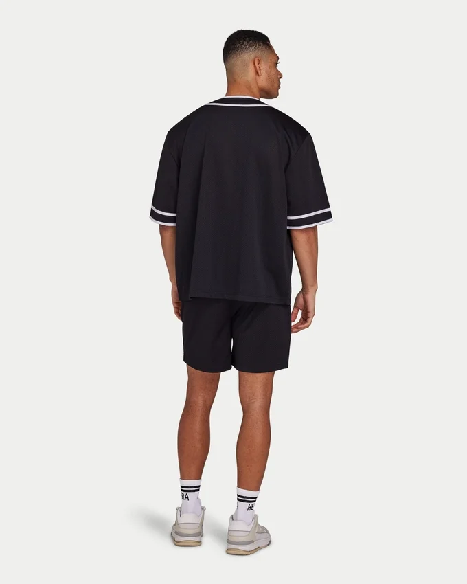 Herren-Varsity-Mesh-Jersey – schwarz Herren-Varsity-Mesh-Jersey – schwarz