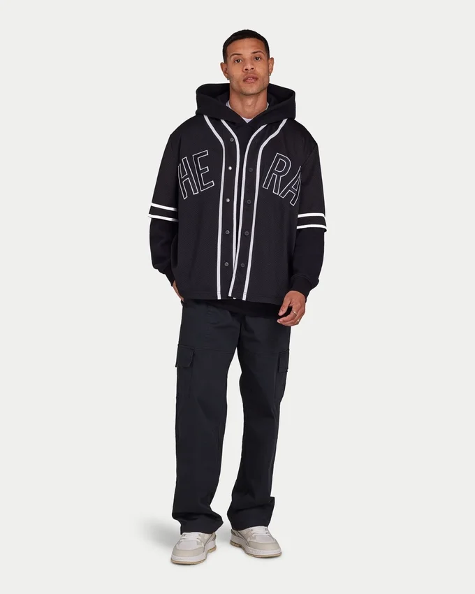 Herren-Varsity-Mesh-Jersey – schwarz Herren-Varsity-Mesh-Jersey – schwarz
