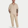 Kurzarm-Shorts-Hemd aus Leinen für Herren Kurzarm-Shorts-Hemd aus Leinen für Herren