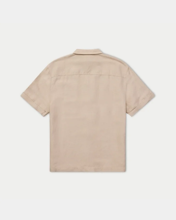 Kurzarm-Shorts-Hemd aus Leinen für Herren Kurzarm-Shorts-Hemd aus Leinen für Herren