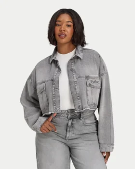 Kurze Denim-Jacke für Damen
