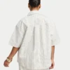 Kurzärmeliges Denim-Shirt für Damen in Shorts Kurzärmeliges Denim-Shirt für Damen in Shorts