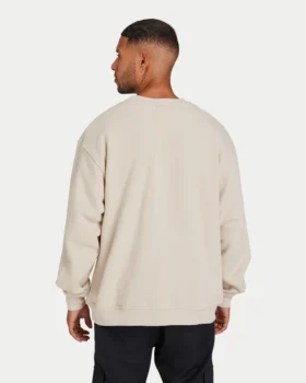 Label-Sweatshirt für Herren – Oatmeal